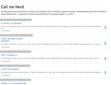 Tablet Screenshot of call-me-nerd.blogspot.com