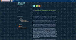 Desktop Screenshot of chessatknight.blogspot.com