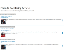 Tablet Screenshot of formula-1-reviews.blogspot.com