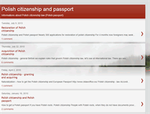 Tablet Screenshot of polish-citizenship.blogspot.com