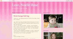 Desktop Screenshot of lovenoellerose.blogspot.com