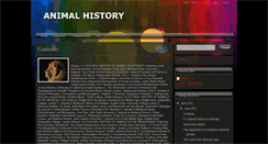 Desktop Screenshot of animalofhistory.blogspot.com