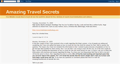 Desktop Screenshot of amazingtravelsecrets.blogspot.com