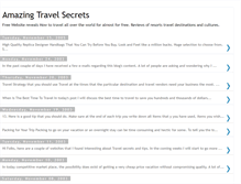 Tablet Screenshot of amazingtravelsecrets.blogspot.com