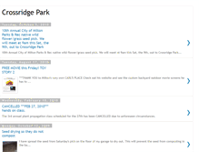 Tablet Screenshot of crossridgepark.blogspot.com