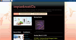 Desktop Screenshot of impiankreatif2u.blogspot.com