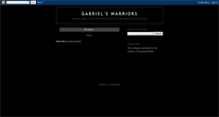 Desktop Screenshot of gabrielswarriors.blogspot.com