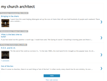 Tablet Screenshot of mychurcharchitect.blogspot.com