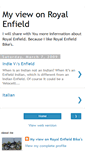 Mobile Screenshot of myviewonroyalenfield.blogspot.com