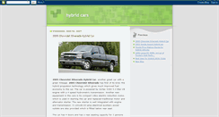 Desktop Screenshot of hybrid-cars-now.blogspot.com