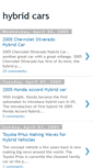 Mobile Screenshot of hybrid-cars-now.blogspot.com