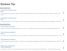 Tablet Screenshot of databasetips.blogspot.com
