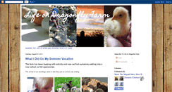 Desktop Screenshot of lifeondragonflyfarm.blogspot.com