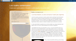 Desktop Screenshot of cuatrocomensales.blogspot.com