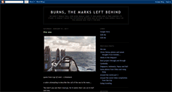 Desktop Screenshot of burnsthemarksleftbehind.blogspot.com