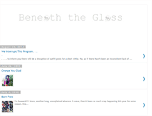 Tablet Screenshot of beneaththeglass.blogspot.com