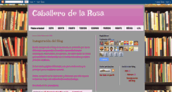 Desktop Screenshot of caballerodelarosa.blogspot.com