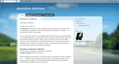 Desktop Screenshot of aberrationdefinition.blogspot.com