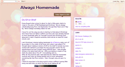 Desktop Screenshot of lisasalwayshomemade.blogspot.com