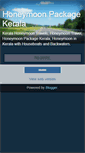 Mobile Screenshot of honeymoonpackagekerala.blogspot.com