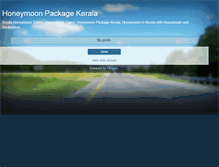 Tablet Screenshot of honeymoonpackagekerala.blogspot.com