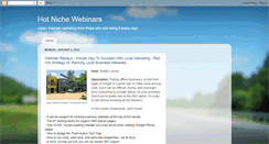 Desktop Screenshot of hotnichewebinars.blogspot.com