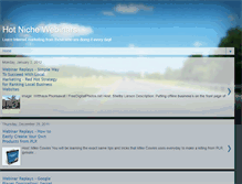 Tablet Screenshot of hotnichewebinars.blogspot.com
