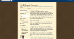 Desktop Screenshot of creditrepaircompanies101.blogspot.com