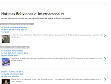 Tablet Screenshot of noticiasboliviana.blogspot.com