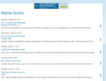 Tablet Screenshot of mobile-quirks.blogspot.com