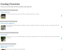 Tablet Screenshot of cowdogchronicles.blogspot.com