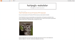 Desktop Screenshot of hatipoglu-makaleler.blogspot.com