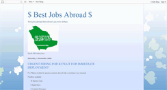 Desktop Screenshot of bestjobsabroad.blogspot.com