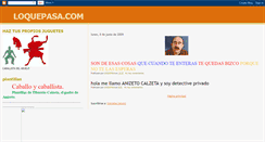 Desktop Screenshot of loquepasacom.blogspot.com