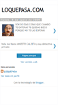 Mobile Screenshot of loquepasacom.blogspot.com