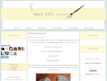 Tablet Screenshot of makelifecreative.blogspot.com