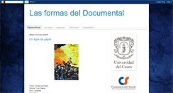 Desktop Screenshot of lasformasdeldocumental.blogspot.com