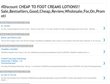 Tablet Screenshot of cheaptofootcreamslotionssale.blogspot.com