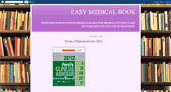 Desktop Screenshot of eazymedicinebooks.blogspot.com