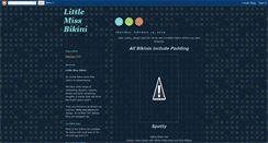 Desktop Screenshot of littlemissbikini.blogspot.com