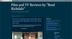 Desktop Screenshot of bradrichdaletvandfilmreviews.blogspot.com