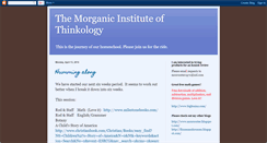 Desktop Screenshot of morganicinstitute.blogspot.com