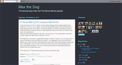 Desktop Screenshot of maxthedogmedia.blogspot.com