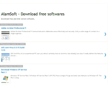 Tablet Screenshot of alamsofts.blogspot.com