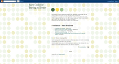 Desktop Screenshot of earncash4typing.blogspot.com