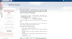 Desktop Screenshot of patientgauss.blogspot.com