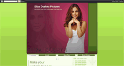 Desktop Screenshot of elizadushkupictures.blogspot.com