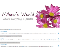 Tablet Screenshot of milanasworld.blogspot.com