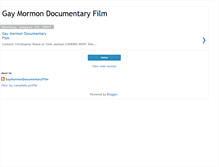 Tablet Screenshot of gaymormondocumentaryfilm.blogspot.com
