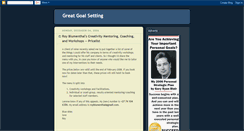 Desktop Screenshot of greatgoalsetting.blogspot.com